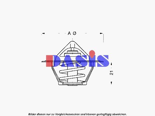 AKS DASIS Termostats, Dzesēšanas šķidrums 750939N